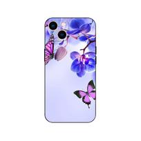 Juodas tpu dėklas skirtas Samsung galaxy M53 M13 M62 A12 A22 A32 A42 A52 A72 4g 5g galinis dangtelis orchidėjų gėlė Samsung A12 4G