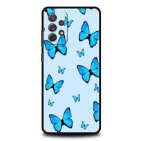 drugelio telefono dėklas Samsung Galaxy A51 A71 A21S A12 A11 A31 A52 A41 A32 A01 A23 A33 A53 A73 A03S A13 5G minkštas viršelis Samsung A51 blue