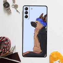 Cartoon German Shepherd Dog Case For Samsung Galaxy S24 Ultra S23 S22 S21 S20 Plus Note 10 Note 20 S9 S10 S21 FE Cover Galaxy S9 Plus