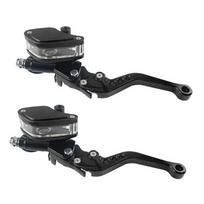 Universal Motorcycle Adjustment Front Brake Master Cylinder Clutch Lever for Dirt Bike with 7/8  22mm Standard Handlebar juoda