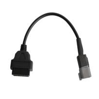 16 Pin to 6 Pin OBD2 Diagnostic Cable OBD2 Connector Adapter OBDII Adapter Harness for Bombardier black