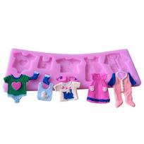 Diy 3D Cake Decorating Baby Clothes Shaped Fondant Sugar Cake Silicone Mold Art Tools
