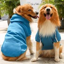 Fleece Golden Hair Tide Brand Zipper Pocket Sweater Large, Medium and Small Dog Clothes Cat and Bear Fighting Stretch Clothing Pet Supplies XS