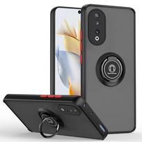 Šarvuotas matinis dėklas Honor 90 Lite Honor 70 50, su žiedu, magnetiniu laikikliu, stoveliu, atsparus smūgiams, verslo, pilna apsauga For Honor 50 black
