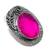 Ruby(Simulated) Gemstone 925 Sterling Silver Jewelry Gift Pendant 2.05  U1r27