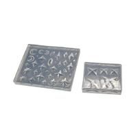 2 vnt./rinkinys Universalus silikoninis liejimo formas Deimanto formos akmenų forma Universalus ornamentų liejimo forma Papuošalų gamybos įrankis gray