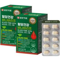 Ilyang Pharmaceutical Blood Sugar Health Banaba Leaf kraujo cukraus priežiūra po valgio 30 g, 60 tablečių, 2 vienetai, korėjietiškas sveikas maistas