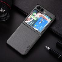 Dėklas, skirtas Samsung Galaxy Z Flip6 5 3 flip4 funda Naujo dizaino tekstilinės odos telefono dangtelis, skirtas samsung galaxy z flip6 dėklui coque Flip 3 5G šviesiai pilka spalva