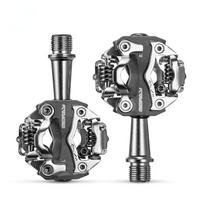 Mountain Bike Self-locking Pedal Bicycle Lock Pedal Ultra Light Aluminum Alloy Bearing Seal Lock Pedal Riding Accessories tamsiai pilka spalva