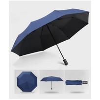 Automatinis skėtis nuo lietaus ir saulės su juoda danga, skėtis nuo saulės, apsauga nuo UV spindulių, 3 sulankstomas, atsparus vėjui, automatinis, prabangus, didelis, vėjui atsparus, moterims, vyrams, 8 šonkauliai