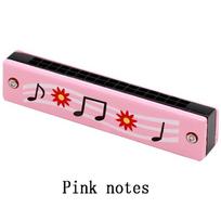 1 vnt. vaikiška medinė armonikėlė, muzikinis instrumentas, žaislai, muzikos mokymo priemonės, galvosūkis, ankstyvasis ugdymas, darželis, pradedantiesiems pink