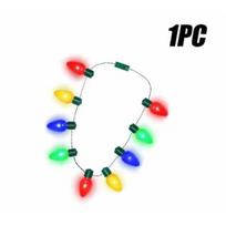 Kalėdiniai galingi LED žibintai spalvingi blizgantys karoliai dekoratyvinė lempa 9 lemputės liuminescencinių žibintų festivalio apšvietimas A-1PCS white