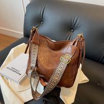 Women Fashion Messenger Bag Luxury Designer Shoulder Crosbody Bags  New Trend High Quality Pu Leather Women Handbag Purses brown
