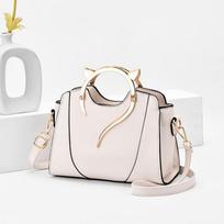 Rankinė moterims Madingo dizaino piniginė Prekės ženklo Tote minkštos PU odos Pečių krepšys Šoninis Katė Kokybiškas Crossbody Baltas
