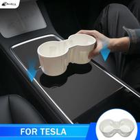 Water Cup Holder For Tesla Y 3    Central Control Drinks Holder Rear Seat Water Cup Cover Car Interior Accessories 1 PCS
