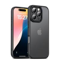 KEYSION Clear Shockproof Case for iPhone 16 Pro Max Transparent Matte Soft Silicone+PC Phone Back Cover for iPhone 16 15 Pro Max for iPhone 15 Pro juoda