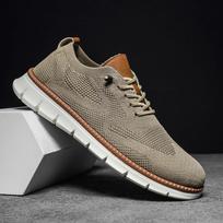 Men Casual Sports Shoes Anti Slip Wear-Resistant Breathable Cushioning Color Blocking Design Versatile Casual Sports Shoes 42 balta