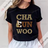 I Love Cha Eun Woo Tops Gift Ideas for Fan Kpop Harajuku Funny T Shirts Alphabet T-shirt Streetwear Y2k Clothing Goth Clothes L