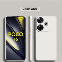 Poco F6 PocoF6 Pro dėklas Skysto silikono telefono dėklai Xiaomi Poco F6 Poco F 6 F6Pro PocoF6 Pro minkštas dangtelis Priedai For Poco F6 Pro gray
