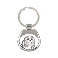 Cavalier King Charles Spaniel - keychain with a dog, keychain with a print, personalized pendant from the Art-Dog brand sidabras