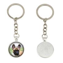 Prancūzų buldogas, Prancūziukas - raktų pakabukas dėžutėje, nuosava nuotrauka, raktų pakabuko pakabukas iš Art-Dog prekės ženklo sidabras
