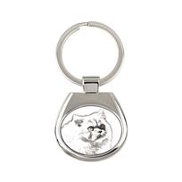 Himalayan Cat - keychain with a cat, keychain with a print, personalized pendant from the Art-Dog brand sidabras