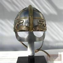 Viduramžių 16GA Plieno Viduramžių Briaunuotas Šalmas / Vikingų Riterio Šalmas Žalvaris gray