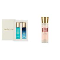 Bella Vita Luxury Skai Aquatic EDC & Fresh EDT Unisex Combo ,Long Lasting Fragrance ScentPack of 2 20Ml Each Glam Women Body Spray Mist Perfume