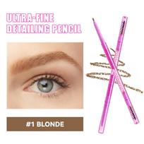 4-color double-ended eyebrow pencil, lightweight, waterproof and sweat-proof, long-lasting ultra-fine eyebrow pencil for daily makeup,