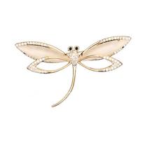 Dragonfly Retro Brooch Small Fragrant Wind High -Grade Luxury Temperament Chest Exquisite Suit Female Accessories Pin white