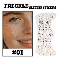 Hot stamping tattoo stickers European and American waterproof glitter star butterfly party stage performance freckle stickers 01