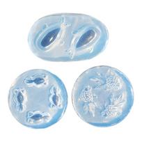 3 Pieces Gold Fish and Whale Resin Molds Set Personalized Epoxy Candle Mould Jewelry Making Supplies Baking Accessories white