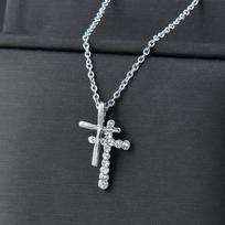 Sinleery Madingi Kryžiaus Pakabukai Ir Karoliai Sidabrinės Spalvos Choker Nerūdijančio Plieno Karoliai Aksesuarai Papuošalai Moterims Xl959 Ssk