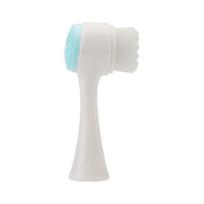 2-In-1 Face Cleansing Brush Double-sided Silicone Soft Bristles Makeup Removal Exfoliating Deep mėlyna