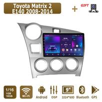 Android Carplay Car Radio For Toyota Matrix 2 E140 2008 - 2014 Multimedia Player Head Unit Stereo GPS Navigation BT WIFI 2+32GB 1+16GB white