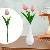 Tulip Artificial Flower Tabletop Centerpiece Photo Prop Wedding Faux for DIY Floral green