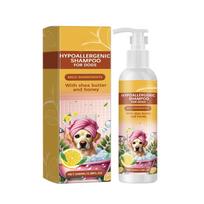 Hipoalerginis šampūnas šunims, tinkantis visų tipų šunims Švelnus ir nedirginantis hipoalerginis šampūnas be sulfatų, 100ml balta