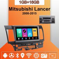 Automobilio radijas Android Auto Carplay, skirtas Mitsubishi Lancer 2008-2015 Multimedia Player Head Unit Stereo GPS Navigation BT WIFI 1+16GB 1+16GB,B orange