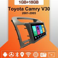 Automobilinis radijas Android Auto Carplay Toyota Camry V30 2001-2005 Multimedijos grotuvas Pagrindinis įrenginys Stereo GPS navigacija BT WIFI 1+16GB 1+16GB pilka