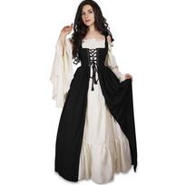 Cosplay Moterys Viduramžių Renesanso Cosplay Virš kostiumo Suknelės Liemenė Victoria Princess Steam Punk dirželis S juoda