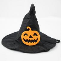 Helovino šuns raganos kepuraitė Reguliuojama lengva pralaidi dizainas Naminių gyvūnėlių galvos apdangalas Cosplay rekvizitas One Size black