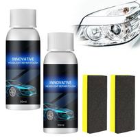 Automobilių priekinių žibintų skystis, priekinių žibintų kristalų dangos atnaujinimo priemonė, transporto priemonės priekinių žibintų dangos atnaujinimo priemonė 30 ml One Size black