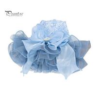 Šunų princesės suknelė Bling nėrinių pyragas Camisole Tutu Suknelė mažiems šuniukams Šuniukų apranga vestuvių vakarėliams S mėlyna