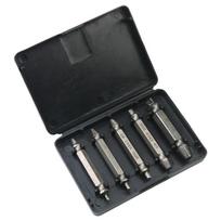 Double-Ended Screw Extractor Set with Slip-Resistant Handle