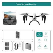 Naujas „Smart KS66 Drone Profesional 8K HD ESC“ dviguba kamera 5G WIFI plataus kampo optinio srauto padėties nustatymo šepetėliu variklis nuotolinio valdymo keturkopterio žaislas 4K 1 battery balta