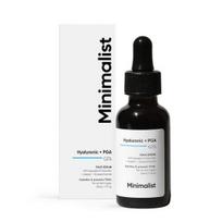 Minimalistinis 2% hialurono rūgšties + PGA serumas intensyviam drėkinimui, spindinčiai odai ir smulkioms raukšlelėms | Kasdienis drėkinamasis veido serumas moterims ir vyrams | 30 ml