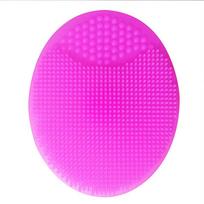 Silicone Beauty Wash Face Pad Exfoliating Blackhead Facial Cleansing Brush Tool rožinė raudona spalva