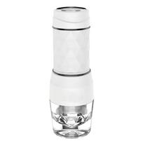 Nešiojamas espreso aparatas rankinis kavos virimo aparatas, 20 barų slėgis, skirtas kapsulinei maltai kavai, skirtas kelionei stovyklavimo virtuvei 75 ml-120 ml balta
