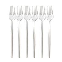 6Pcs/Set Gold Cutlery Set Stainless Steel Dinner Fork Set Dessert Cake Fork Fruit Salad Fork Tableware Set Kitchen Flatware Set sidabras