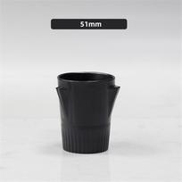 Kavos dozavimo puodelis Namų virtuvės reikmenų miltelių priėmimo puodelis Black 51 53MM black